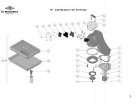 MODBAR AV ESPRESSO TAP SYSTEM Explosionszeichnung