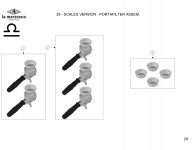 29 - SCALES VERSION - PORTAFILTER ASSEM. MODBAR AV Explosionszeichnung