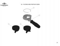 33 - FILTERS AND PORTAFILTERS Explosionszeichnung