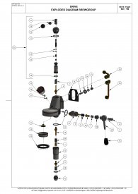 Profitec Drive Brühgruppe Explosionszeichnung