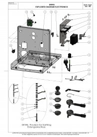 Profitec Drive Elektronik Siebträger Explosionszeichnung
