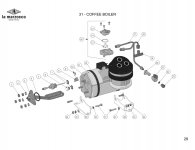 31 - COFFEE BOILER Explosionszeichnung