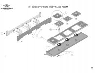 39 - SCALES VERSION - BODY PANEL ASSEM Explosionszeichnung