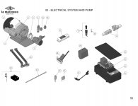 53 - ELECTRICAL SYSTEM AND PUMP Explosionszeichnung